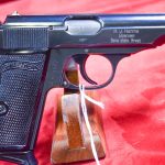 SOLD  VERY SCARCE VARIANT 1939 WALTHER PP PISTOL, WITH RETAILER MARKING, H.J. HARMS, BREMEN, MINT CRISP!