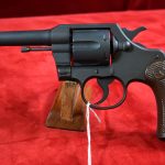 SOLD US WWII COLT COMMANDO REVOLVER, .38 SPECIAL 4 INCH, SHIPPED JULY,1944 TO THE US MARITIME COMMISSION, CHARLOTTE, NC, MINT CRISP! WITH COLT LETTER!