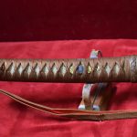 MON NOV 24, VERY NOTABLE JAPANESE ARMY COLONELS SHIN GUNTO SWORD, VERY OLD ANCESTRAL BLADE FROM THE EARLY 1600’S, WITH FAMILY NAME ON THE MENUKI & MON CREST, HIGH END AFFAIR!