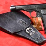 SOLD DUTCH PISTOOL M25 No.2 (FN MODEL 1922), MATCHNG MAG & MATCHING NAZI MODIFIED HOLSTER, BOTH PICTURED IN THE NEW FN BOOK!