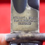 Sold: GERMAN WWI BUTCHER BLADE BAYONET, WITH SCABBARD & FROG, RARE MAKER!