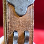 SOLD HARD TO FIND MILSCO 1943 DOUBLE MARKED LEATHER M1 GARAND SLING, VERY NICE!