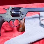 SOLD, VERY SCARCE, NON-IMPORT, ROYAL CANADIAN AIRFORCE MARKED, 1937 PRODUCTION ENFIELD No2 MkI SERVICE REVOLVER, MINT CRISP FULL RIG!
