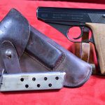 SOLD  EXCEPTIONAL,TOP SHELF EXAMPLE, VERY SCARCE DOUBLE NAVY ACCEPTED MAUSER HSC PISTOL, VARIATION 3, MINT CRISP FULL RIG!