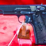 SOLD MON APR 17, OUTSTANDING, EARLY NAZI OCCUPATION, P35(p) ViZ 35 RADOM PISTOL, SLOTTED VARIANT FROM THE “D” BLOCK, MINT CRISP STUNNING!