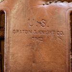 SOLD SCARCE US WWII 1943 GRATON & KNIGHT MADE, M1916 HOLSTER FOR THE COLT 1911A1 PISTOL. MINT!