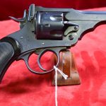 SOLD, SCARCE BRITISH WWI 1914 WEBLEY MARK V SERVICE REVOLVER, IN ORIGINAL .455 WEBLEY CALIBER, YOUR BEST FRIEND IN THE TRENCH!