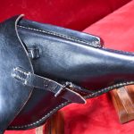 SOLD  MINT NEW SCREAMER GERMAN WWII,  bml/41 BLACK HARDSHELL  LUGER HOLSTER & SCARCE EAGLE/655 TOOL, REAL EYE POPPER!