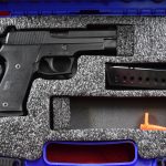 SOLD MODERN GUN CLEARANCE SALE! SIG SAUER P220 .45 AUTO, MADE IN GERMANY, MINT, NEAR NEW, WITH BOX & NIGHT SIGHTS, VERY CRISP!