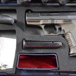 SOLD WALTHER P99 PISTOL, 9mm VERY SCARCE GREEN FRAME VARIANT, EXCELLENT IN THE ORIGINAL BOX WITH ALL THE GIBLETS TOO!