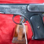 SOLD ULTRA RARE GERMAN WWI IMPERIAL PROOFED JÄGER PISTOL, ONLY 2000 SO MARKED, VERY NICE CONDITION, IMPOSSIBLE TO LOCATE!