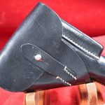 SOLD VERY SCARCE AKAH SS ISSUE LEADING EDGE MAG POUCH HOLSTER FOR THE WALTHER PP PISTOL, MINT!