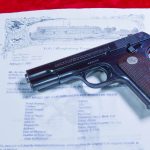 SOLD  COLT 1903 POCKET HAMMERLESS PISTOL, SHIPPED TO JAPANESE KAWAGUCHI FIREARMS CO LTD, JAN 3, 1939, VERY SHARP!