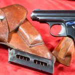 SOLD EXCEPTIONAL & EXCEEDINGLY RARE J.P. SAUER MODEL 1926 “EXPORT MODEL” 7.65MM PISTOL,”THE MISSING LINK”, FULL MINT CRISP RIG! STUNNING GEM!