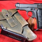 Sold - VERY CHOICE MODEL 1935 BERETTA PISTOL, “4UT” MARKED BLANK SLIDE VARIANT, FINAL PRODUCTION 1945 GERMAN ARMY ISSUED, FULL RIG!