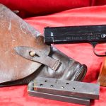 SOLD VERY IMPORTANT 1939 FRENCH Mle 1935A PISTOL, FULL RIG NAMED TO THE 12e CUIRASSIERS ARMORED UNIT, HEAVILY ENGAGED DURING THE FALL OF FRANCE!