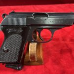 SOLD  ULTRA RARE NAZI SS/RSHA ISSUE WALTHER PPK PISTOL, LATE WAR 1944 FINAL 5TH VARIATION, LATE WAR DULL FINISH!