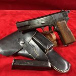 SOLD RARE & IMPORTANT NAZI OCCUPATION “EAGLE/N” COMMERCIAL FN/ BROWNING  HIGH POWER PISTOL, MINT CRISP FULL RIG!