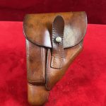 SOLD COUNT BRETULA’S SCARY MIDNIGHT HALLOWEEN SPECIALS, AN UBER RARE LEFT HANDED AKAH HOLSTER FOR THE WALTHER PPK!