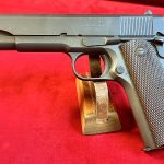 SOLD, EXCEPTIONAL US WWll REMINGTON RAND M1911A1 US ARMY SERVICE PISTOL, SEP 1944 PRODUCTION, MINT CRISP, FACTORY ORIGINAL CONDITION!