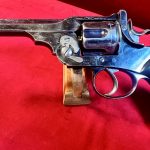 SOLD VERY CHOICE, PRE98 ANTIQUE, 1896 Webley “WG” ARMY MODEL .455 SERVICE REVOLVER, ANTIQUE EXCELLENT!
