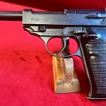 SOLD. DOCUMENTED, ULTRA RARE & VERY CHOICE, NAZI POLICE “EAGLE/L” byf43 P.38 PISTOL, MINT SHARP EXAMPLE, ONLY 1400 MADE!
