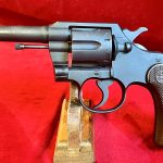 SOLD US WWII COLT COMMANDO REVOLVER, .38 SPECIAL 4 INCH, SHIPPED JULY,1944 TO THE US MARITIME  COMMISSION, CHARLOTTE, NC, MINT CRISP! WITH COLT LETTER!