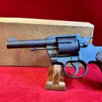 SOLD BRAND NEW IN THE ORIGINAL BOX, UN-ISSUED, US WW2 COLT COMMANDO .38 SPEC.REVOLVER, 1944 MASSACHUSETTS NAT GUARD ISSUE, NEW IN BOX!
