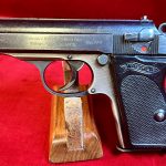 SOLD WALTHER PPK PISTOL, VERY SCARCE LATE WAR 1945 PRODUCTION LIGHTWEIGHT DURAL FRAME VARIANT, VERY SHARP!