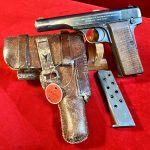 SOLD FRI DEC 1, EXCEPTIONAL LUFTWAFFE ISSUE FN 1922 PISTOL, FULL RIG WITH LUFTWAFFE DROPPING HOLSTER, VERY CRISP!