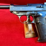 SOLD GERMAN WWII cyq CODED SPREEWERKE P.38 PISTOL, ”Y” BLOCK 1944 PRODUCTION, COG HAMMER VARIANT, VERY SHARP!