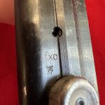 SOLD SCARCE BLANK ALUMINUM BOTTOM PINNED FXO LUGER MAG, UN-NUMBERED!