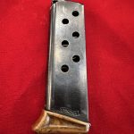 SOLD!!!  TUE NOV 7, ORIGINAL WALTHER PPK FINGER REST (EXTENSION) MAGAZINE, “BANNER ONLY” BLUED, MINT!