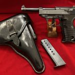 SOLD SUPERB CONDITION, EARLY 1st VARIATION WALTHER ac/41 CODE P.38 PISTOL, 1 MATCHING MAG, FULL RIG, STUNNING!