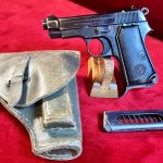 SOLD VERY CHOICE ITALIAN ARMY WWII 1939 BERETTA MODEL 1934 PISTOL, MINT FULL RIG!