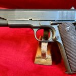 SOLD US WWII COLT 1911A1 US ARMY SERVICE PISTOL, LATE WAR, MARCH, 1945 PRODUCTION, 100% CORRECT & MINT SHARP!