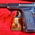 SOLD COUNT BRETULA’S HALLOWEEN SALE! VERY CHOICE & SELDOM SEEN 1915 FRENCH WWI MILITARY ISSUED SAVAGE MODEL  1907 PISTOL, VERY SHARP!