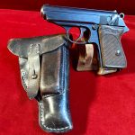MON MAR 11, WALTHER PPK PISTOL, NAZI POLICE EAGLE/C MARKED WITH RARE 1943 POLICE HOLSTER, VERY SHARP!