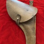 MON JAN 22, ORIGINAL SOVIET PRE WWll NAGANT REVOLVER HOLSTER, INCLUDES BULLETS AND CLEANING ROD, MINT CRISP!!!