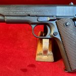 SOLD  US WWII COLT M1911A1 US ARMY SERVICE PISTOL, JULY 1943 PRODUCTION, 100% MINT CRISP ORIGINAL!