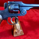 SOLD JAPANESE TYPE 26 SERVICE REVOLVER, LATE PRODUCTION VARIANT WITH SERRATED GRIPS, VERY SHARP!