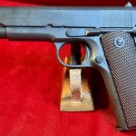 SOLD  VERY CHOICE, US WWII COLT 1911A1 US ARMY SERVICE PISTOL, JAN, 1944 PRODUCTION, 100% ORIGINAL & MINT SHARP!