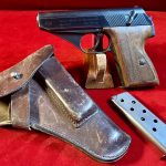 SOLD VERY SCARCE GERMAN KRIEGSMARINE DOUBLE NAVY ACCEPTED MAUSER HSc PISTOL, VARIATION 3, VERY SHARP FULL RIG!