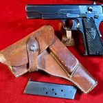 SOLD FRI AUG 23, EARLY NAZI OCCUPATION 1941 ViZ 35 RADOM PISTOL, “D” BLOCK SLOTTED, ALL MATCHING FULL RIG WITH ULTRA RARE 1941 DATED HOLSTER! VERY SHARP!