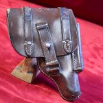 SOLD ORIGINAL & RARE WWII GERMAN WALTHER PPK LUFTWAFFE DROPPING HOLSTER TYPE 2, hck41 CODED AND LUFTAMTED!