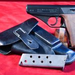 SOLD  EXCEPTIONAL, MINT NEW UNFIRED, MAUSER HSc PISTOL,1944 3 LINE VARIANT, MILITARY FINISH WAFFENAMTED, MINT FULL RIG!