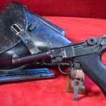 HOLD THU APR 25, AWESOME FULLY RIGGED OUT byf 41 “BLACK WIDOW” P.08 LUGER PISTOL, NAMED VET BRINGBACK, ALL YOU NEED IN A NAZI LUGER!
