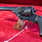 SOLD VERY CHOICE BRITISH WWI 1917 DATED MARK VI SERVICE REVOLVER, IN ORIGINAL .455 WEBLEY CALIBER, NOT IMPORT/EXPORT MARKED! VERY CLEAN!