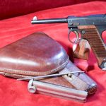 SOLD SPECTACULAR & SCARCE NAGOYA NAMBU ORIGINAL SERIES 11.9 DATE (Sept, 1936) TYPE 14 NAMBU PISTOL, DOUBLE MATCHING MAG FULL RIG, MINT CRISP!