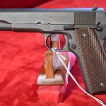 SOLD  EXCEPTIONAL US WWII ITHACA 1911A1, JANUARY,1945 SHIPMENT TO  RARITAN ARSENAL, MINT CRISP STUNNING!